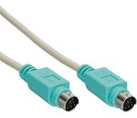 InLine PS/2 Kabel Stecker / Stecker Grün 2m