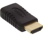 InLine HDMI Adapter A St->Mini C Bu vergoldet/schwarz