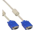 InLine S-VGA Kabel 15pol HD Stecker / Stecker beige 0,5m