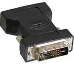 InLine DVI-A Adapter Analog 12+5 St->VGA 15pol HD Bu schwarz