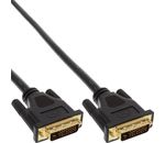 InLine DVI-D Anschlusskabel Premium digital 24+1 St/St Dual Link 1m