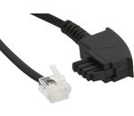 3m TAE-F Kabel für DSL Splitter, TAE-F Stecker an Western 6/2 DEC Stecker