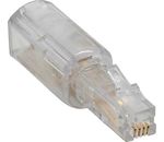 InLine Twist-Stop Adapter RJ10 Bu->RJ10 St transparent