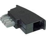 InLine TAE-N Adapter TAE-N St->RJ11 Bu 6P4C schwarz