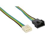 InLine Lüfterkabel Verlängerung PWM 4pol Molex Stecker / Buchse 0,7m