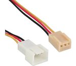 InLine Lüfterkabel Verlängerung 3pol Molex Stecker / Buchse 0,6m