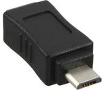 InLine Micro-USB Adapter Micro-B St->Mini USB 5-pol Bu schwarz