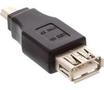 InLine USB 2.0 Adapter USB A Bu->Mini USB-5pol St schwarz