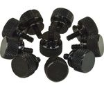 InLine® Rändelschrauben (schwarz) für Gehäuse, 12mm, 10er Pack