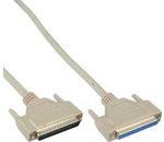 InLine Serielle Verlängerung 37pol Stecker / Buchse 1:1 belegt 2m