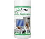 InLine® Reinigungstücher, feuchte Computerreinigungstücher, 100 Stück