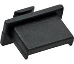 InLine Staub- und Schmutzschutz für USB A Buchse, schwarz, 50er Pack