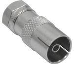 InLine Adapter F-Stecker (SAT) auf IEC-Buchse (Antenne)