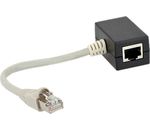 InLine ISDN Verteiler, 2x RJ45 Buchse, 15cm Kabel, mit Endwiderständen