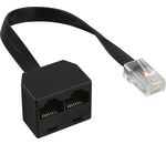 InLine ISDN Verteiler 1xRJ45 Stecker-> 2xRJ45 Buchse+Kabel o. Endwiderstände
