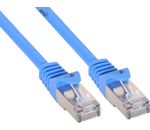 InLine Cat 5e Patchkabel F/UTP RJ 45 - Stecker Folienschirmung blau 1,5m