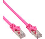 InLine Cat 5e Patchkabel SF/UTP RJ 45 - Stecker Folienschirmung pink 1,5m