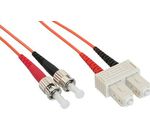 InLine® LWL Duplex Kabel, ST/SC, 50/125µm, 10m