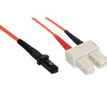 InLine® LWL Duplex Kabel, MTRJ/SC, 62,5/125µm, 1m
