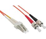 InLine® LWL Duplex Kabel, LC/ST 50/125µm, 5m