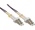 InLine® LWL Duplex Kabel, LC/LC 50/125µm, OM4, 1m