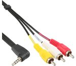 InLine Audio/Video Kabel 3,5mm Stecker auf 3xCinch für Digi-Cam schwarz 1,5m