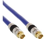 InLine S-VHS Kabel PREMIUM 4pol mini DIN Stecker / Stecker vergoldet blau 1m