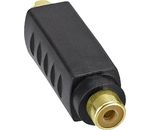 InLine S-VHS Adapter 4pol Mini St->Cinch Bu schwarz/gold