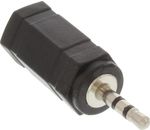 InLine Audio Adapter 2,5mm Klinke St->3,5mm Bu Stereo schwarz