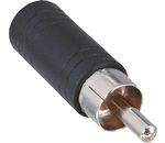 InLine Audio Adapter Cinch St->3,5mm Klinke Bu Mono schwarz