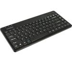 Tastatur, Mini, Perixx PERIBOARD-505H PLUS, Funk USB, schwarz, mit opt. Trackball & USB Hub