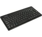 Tastatur Mini Perixx PERIBOARD-505H PLUS schwarz mit opt. Trackball & USB Hub