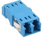 InLine® LWL Kupplung, Duplex LC/LC, singlemode, blau, Keramik-Hülse