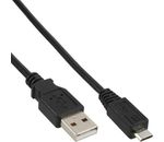 InLine Micro-USB 2.0 Kabel USB-A Stecker an Micro-B Stecker schwarz 5m