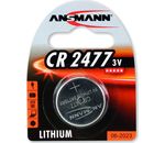 Ansmann Knopfzelle 3V Lithium CR2477, 1er Pack (1516-0010)