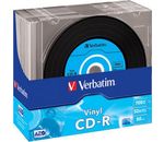 VERBATIM CD-R 80/700 10er SlimCase, VINYL im Schallplattenlook