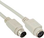 InLine PS/2 Verlängerungskabel PS/2 Kabel mDIN6/Stecker-mDIN6/Buchse 10m