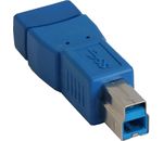InLine USB 3.0 Adapter USB A Bu->USB B St blau