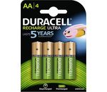 DURACELL Akku Recharge-Ultra NiMH Mignon AA HR6 1,2V 2500mAh 4er-Blister