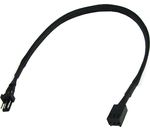 Phobya Verlängerung 3Pin Molex 30cm - Schwarz