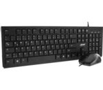 InLine Basic Desktop Tastatur-Maus Set DE Layout optisch 1200dpi schwarz