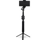 InLine Selfiestick für Digitalkameras&Videokameras alu+Mini Stativ schwarz
