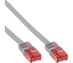 InLine® Patchkabel flach, U/UTP, Cat.6, grau, 1m