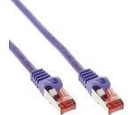 InLine® Patchkabel, S/FTP (PiMf), Cat.6, purple, 0,5m