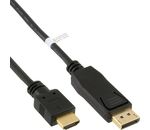 InLine DisplayPort zu HDMI Konverter Kabel schwarz 3m