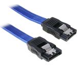 BitFenix SATA 3 Kabel 30cm - sleeved blue/black