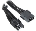 BitFenix 6+2-Pin PCIe Verlängerung 45cm - sleeved schwarz/schwarz