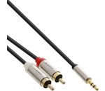 InLine Slim Audio Kabel Klinke 3,5mm ST an 2x Chinch ST, 3m