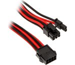 PHANTEKS 6+2-Pin PCIe Verlängerung 50cm - sleeved schwarz/rot