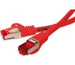 GoConn Patchkabel Cat6 50cm rot Rastnasenschutz S/FTP PiMF 250MHz 2xgeschirmt